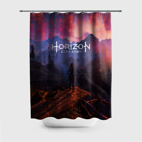 Штора 3D для ванной Horizon Zero Dawn