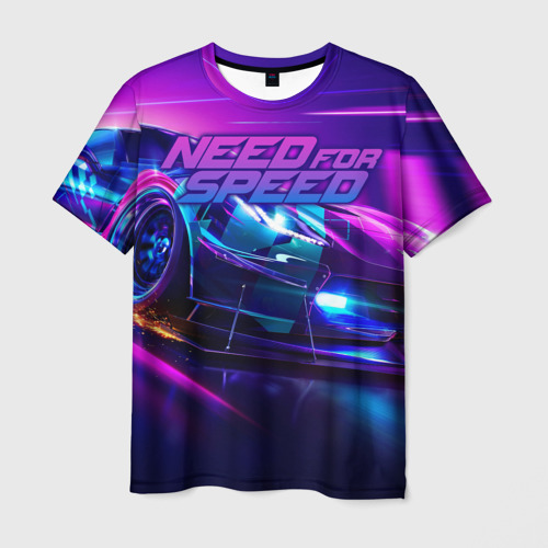 Мужская футболка с принтом Need for Speed, вид спереди №1