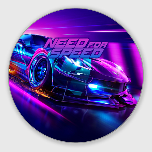 Круглый коврик для мышки Need for Speed