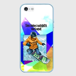Чехол для iPhone 5/5S матовый Сноуборд