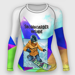 Женский рашгард 3D Сноуборд