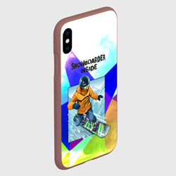 Чехол для iPhone XS Max матовый Сноуборд - фото 2