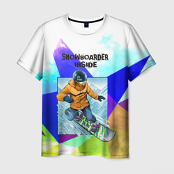 Мужская футболка 3D Сноуборд