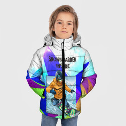 Зимняя куртка для мальчиков 3D Сноуборд - фото 2