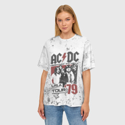 Женская футболка oversize 3D AC/DC - фото 2