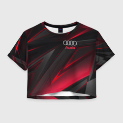 Женская футболка Crop-top 3D Audi Ауди