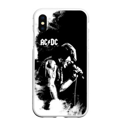 Чехол для iPhone XS Max матовый AC/DC