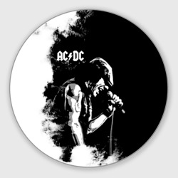 Круглый коврик для мышки AC/DC