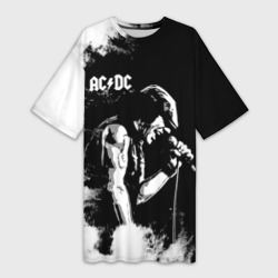 Платье-футболка 3D AC/DC