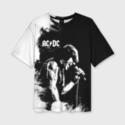 Женская футболка oversize 3D AC/DC