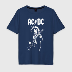 Мужская футболка хлопок Oversize AC/DC