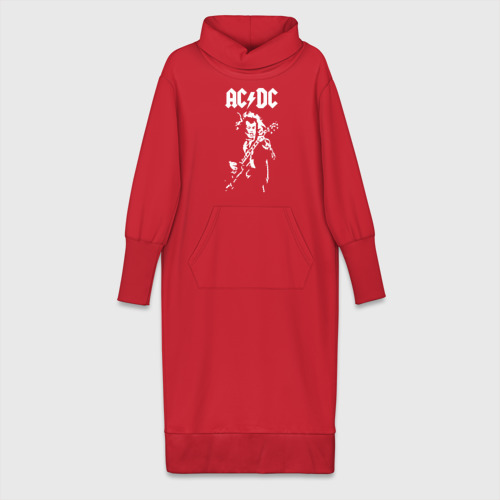Платье удлиненное хлопок AC/DC