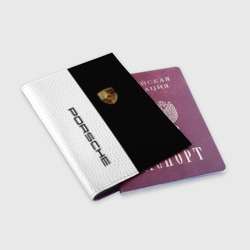 Обложка для паспорта матовая кожа Porsche Порше - фото 2