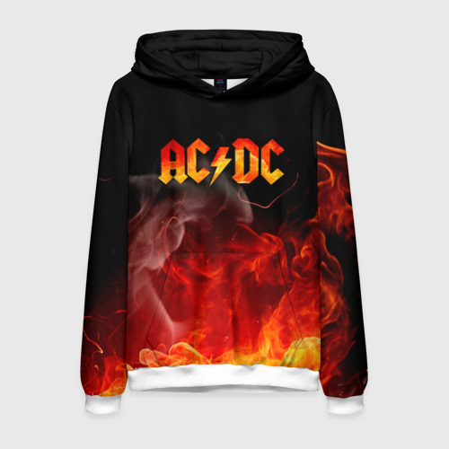 Мужская толстовка 3D AC/DC, цвет белый