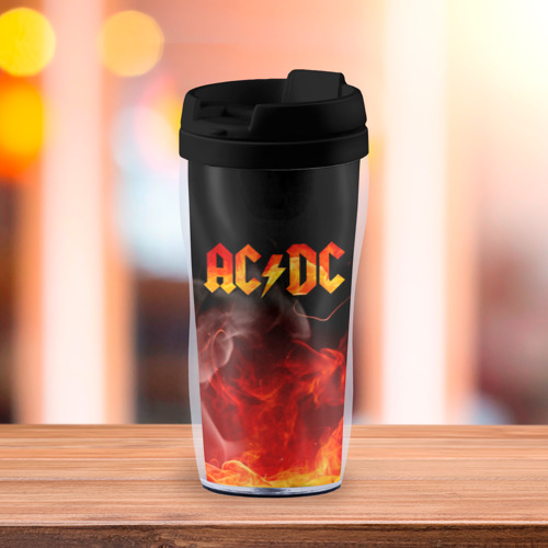 Термокружка-непроливайка AC/DC, цвет черный - фото 3