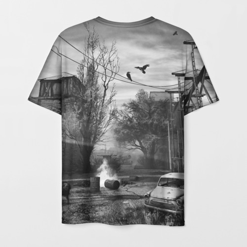 Мужская футболка 3D Сталкер-Чернобыль, цвет 3D печать - фото 2