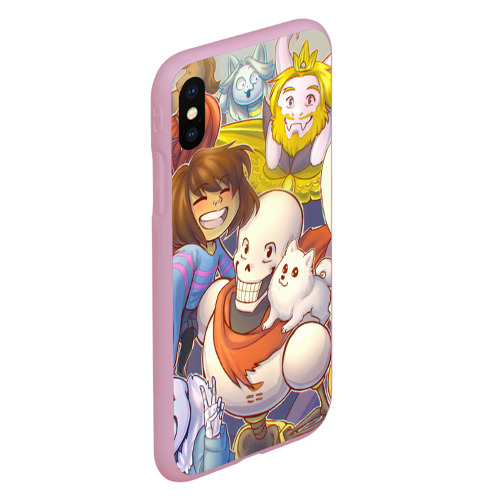 Чехол для iPhone XS Max матовый Undertale, цвет розовый - фото 3