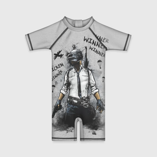 Детский купальный костюм 3D PUBG