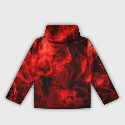 Женская ветровка 3D Красный дым, цвет белый - фото 2