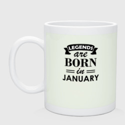 Кружка керамическая Legends are born in january