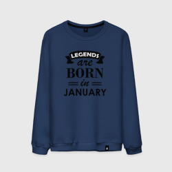 Мужской свитшот хлопок Legends are born in january