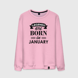 Мужской свитшот хлопок Legends are born in january