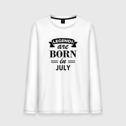 Мужской лонгслив хлопок Legends are born in july