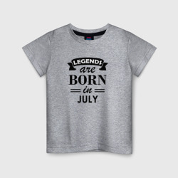 Детская футболка хлопок Legends are born in july