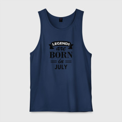Мужская майка хлопок Legends are born in july