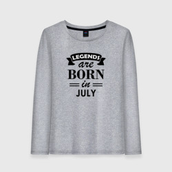 Женский лонгслив хлопок Legends are born in july