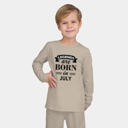Детская пижама с лонгсливом хлопок Legends are born in july - фото 2