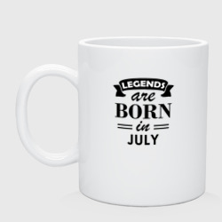 Кружка керамическая Legends are born in july