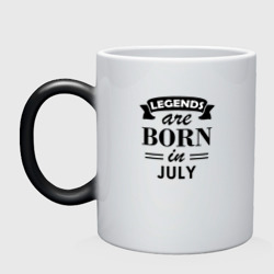 Кружка хамелеон Legends are born in july