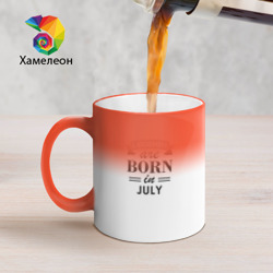 Кружка хамелеон Legends are born in july