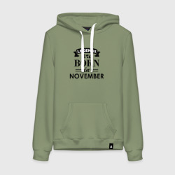 Женская толстовка хлопок Legends are born in November