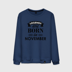 Мужской свитшот хлопок Legends are born in November