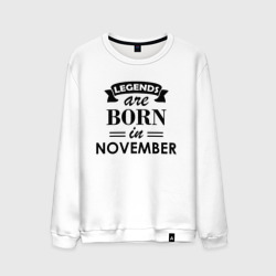 Мужской свитшот хлопок Legends are born in November