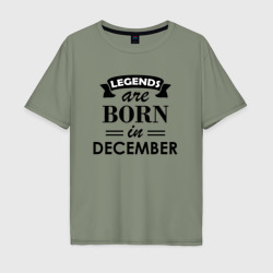 Мужская футболка хлопок Oversize Legends are born in december