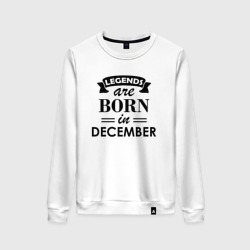 Женский свитшот хлопок Legends are born in december