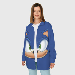 Женская рубашка oversize 3D Sonic - фото 2