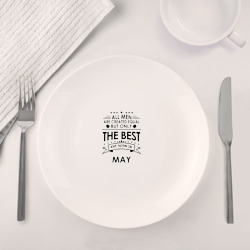 Набор: тарелка + кружка Лучшие рождаются в мае - фото 2