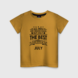 Детская футболка хлопок Лучшие рождаются в июле