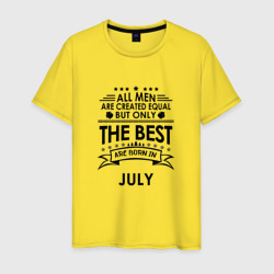 Мужская футболка хлопок Лучшие рождаются в июле