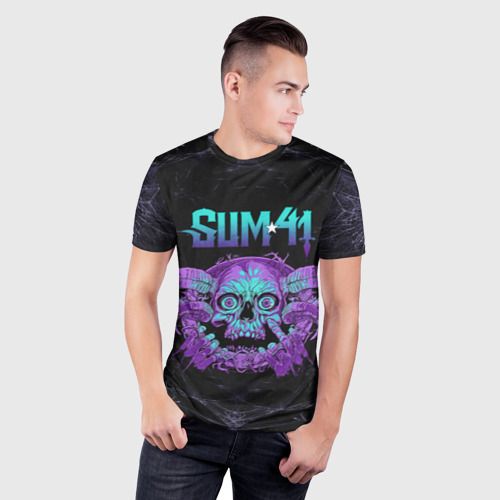 Мужская футболка 3D Slim No Personal space, цвет 3D печать - фото 3