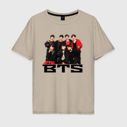 Мужская футболка хлопок Oversize BTS