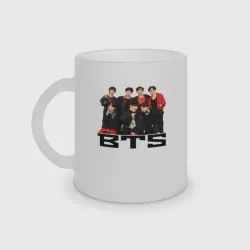 Кружка матовая стеклянная BTS