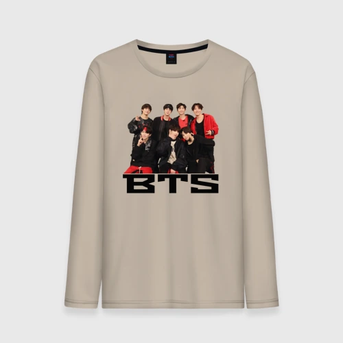 Мужской лонгслив хлопок BTS