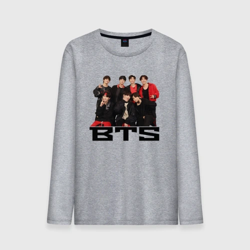Мужской лонгслив хлопок BTS