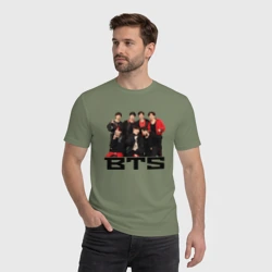 Мужская футболка хлопок BTS - фото 2