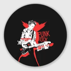 Круглый коврик для мышки Punk-rock